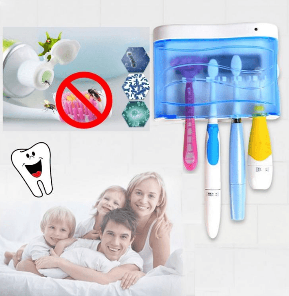 Household toothbrush box toothbrush holder UV sterilizer toothbrush box - Mubimart