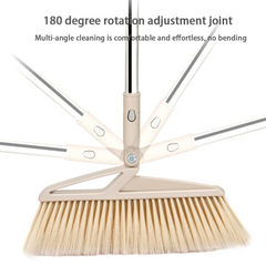 Household windproof plastic broom and dustpan set - Mubimart -  