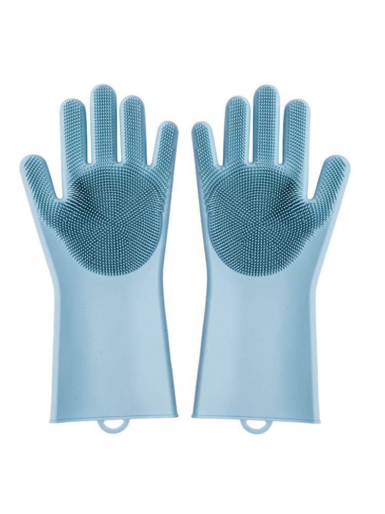 Housework Cleaning Gloves Kitchen Silicone Rubber Thickened Anti-lengthening Dishwashing Artifact - Mubimart