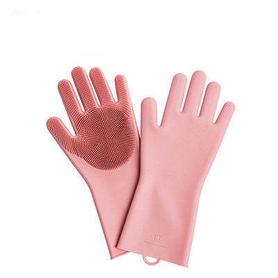 Housework Cleaning Gloves Kitchen Silicone Rubber Thickened Anti-lengthening Dishwashing Artifact - Mubimart