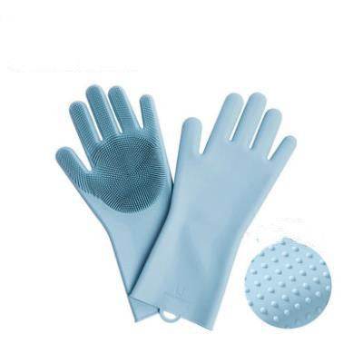 Housework Cleaning Gloves Kitchen Silicone Rubber Thickened Anti-lengthening Dishwashing Artifact - Mubimart