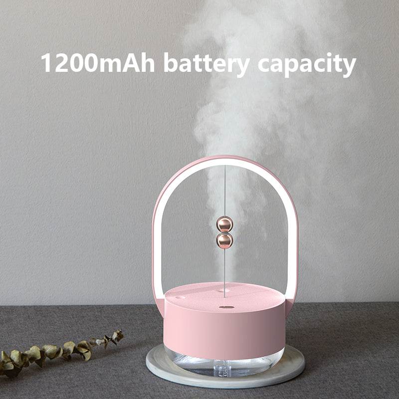 Humidifier Portable Mini Household Small Moisturizing Aromatherapy Car Creativity Air Purifier USB Humidifier LED Mist Maker - Mubimart
