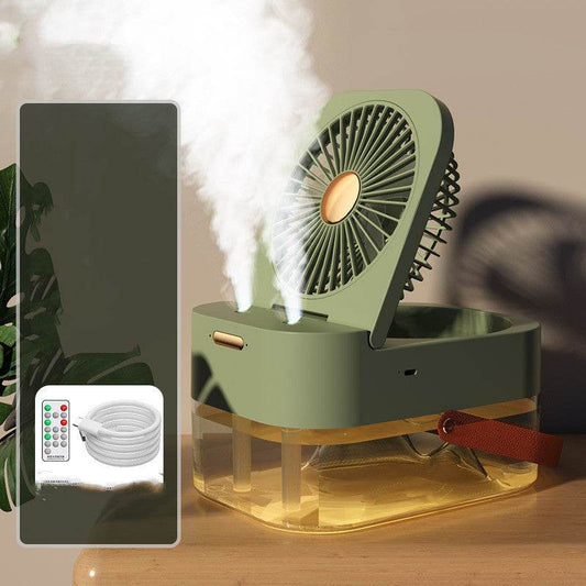 Humidifier Spray Fan Portable Fan Air Cooler Air Humidifier USB Fan Desktop Fan With Night Light For Summer Home Appliance - Mubimart