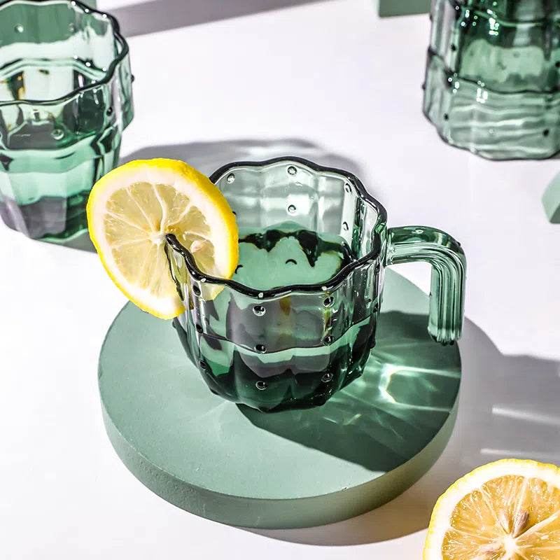 INS Water Cooler Glass Cactus Laminated Cup - Mubimart