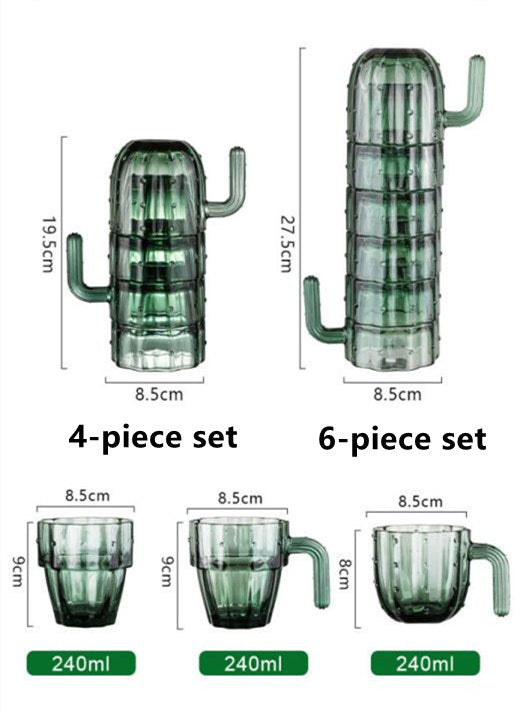 INS Water Cooler Glass Cactus Laminated Cup - Mubimart -  