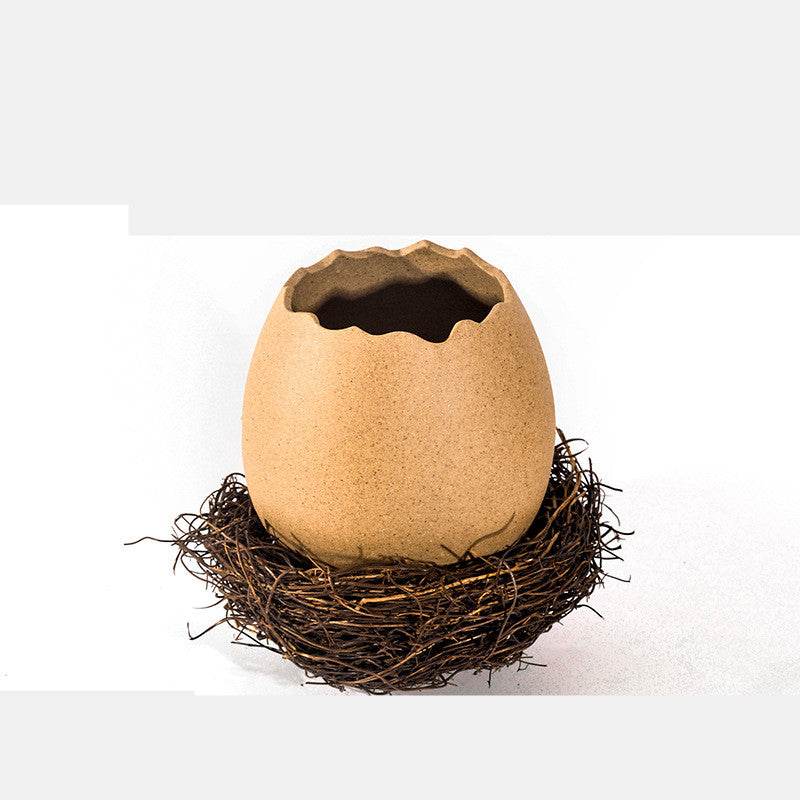 Ice Cream Bowl Egg Ostrich Eggshell Bowl - Mubimart