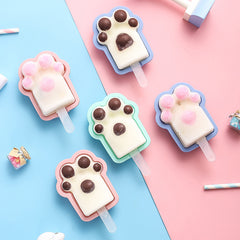 Ice Cream Mould Household Jelly Popsicle Popsicle Ice Cream Lattice Cute Cartoon Net Red Silica Gel Homemade Ice Cream Box - Mubimart - Ice Cream Maker 