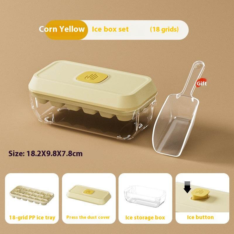 Ice Cube Mold Household Ice Hockey Silicone Press Ice Cube Tray - Mubimart