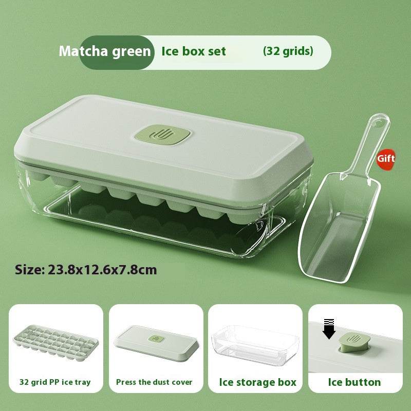 Ice Cube Mold Household Ice Hockey Silicone Press Ice Cube Tray - Mubimart