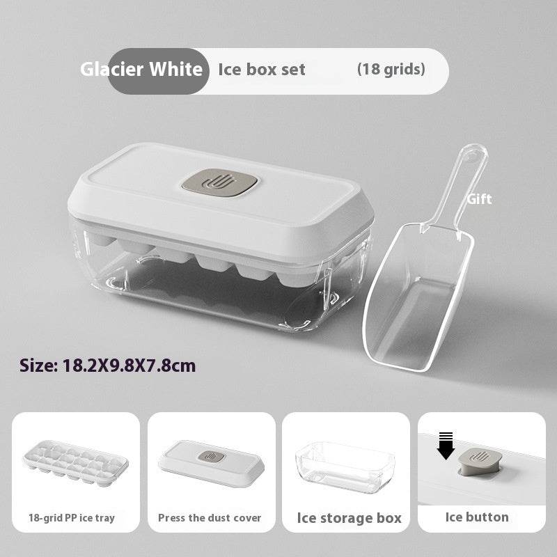 Ice Cube Mold Household Ice Hockey Silicone Press Ice Cube Tray - Mubimart