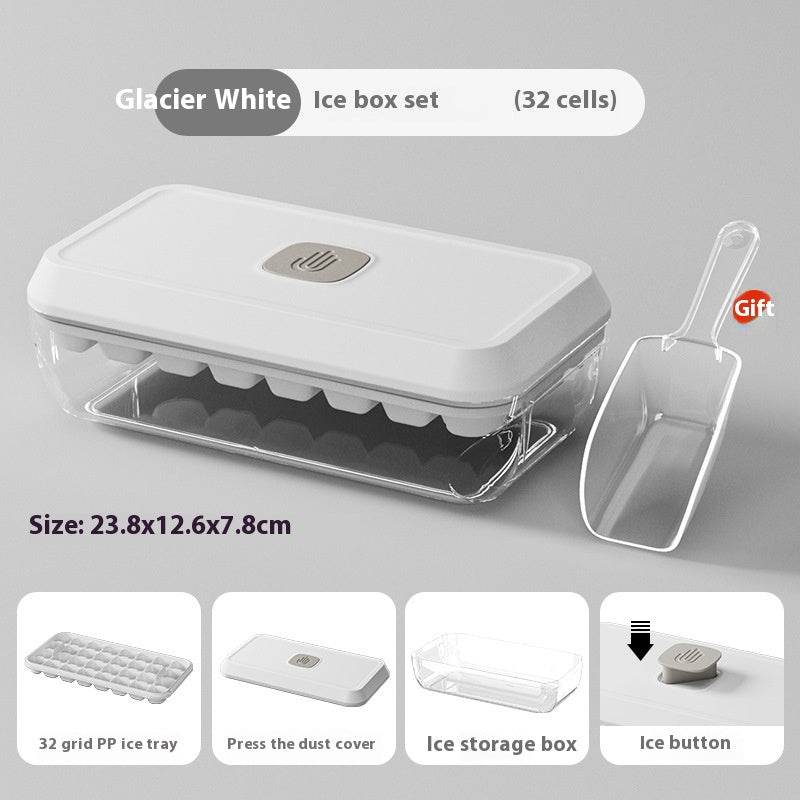 Ice Cube Mold Household Ice Hockey Silicone Press Ice Cube Tray - Mubimart