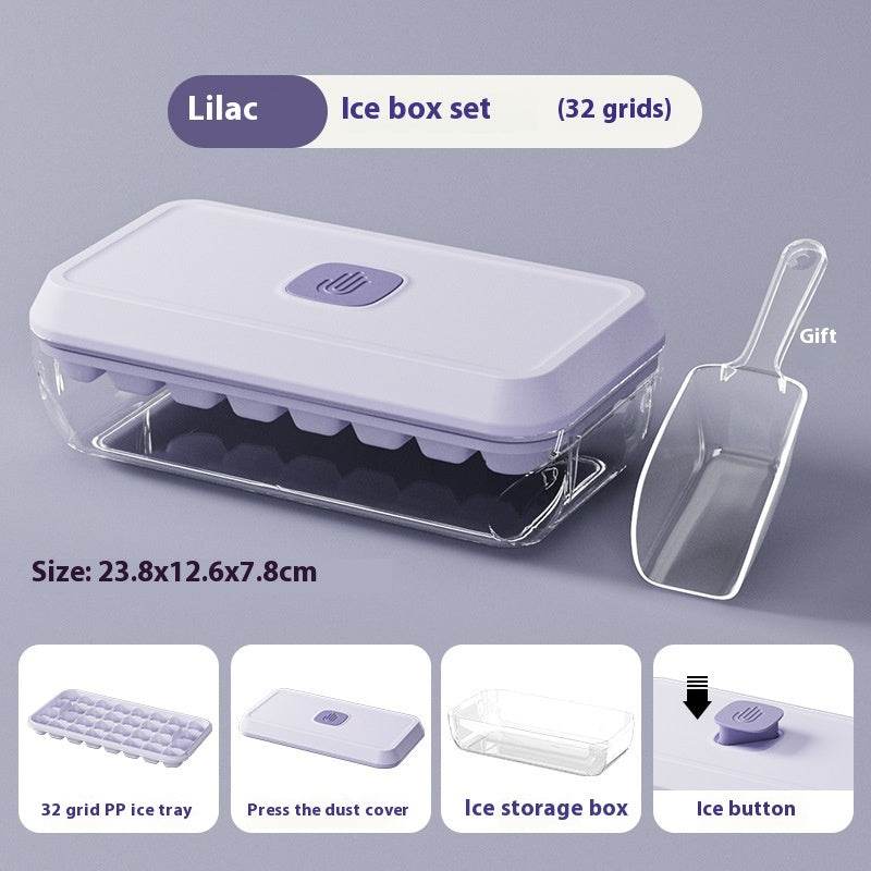 Ice Cube Mold Household Ice Hockey Silicone Press Ice Cube Tray - Mubimart