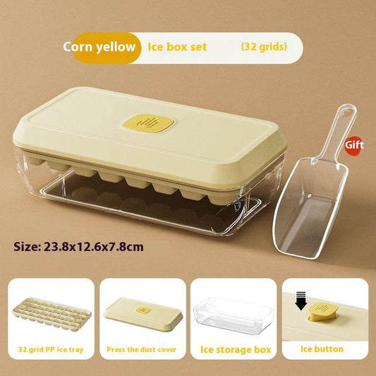 Ice Cube Mold Household Ice Hockey Silicone Press Ice Cube Tray - Mubimart