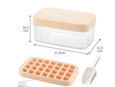 Ice Cube Mold Silicone Ice Tray Ice Making Mold Ice Box Ice Ball Storage Box Artifact - Mubimart