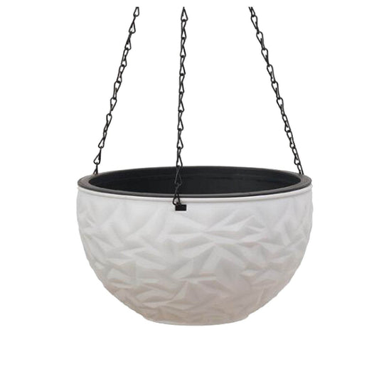 Imitation Diamond Plastic Double Layer Hanging Basket Flower Pot - Mubimart