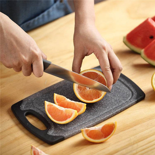 Imitation Marble Three-piece PP Hangable Plastic Vegetable Cutting Set Cutting Board Cutting Board - Mubimart