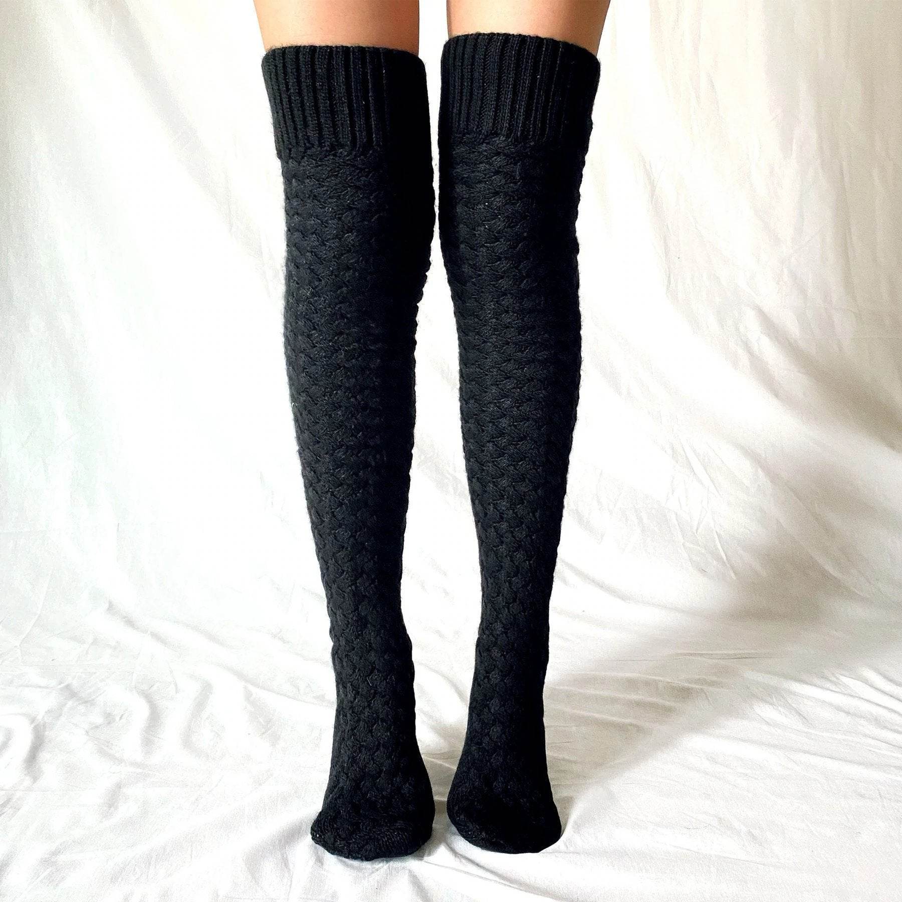 Indoor Home Wool Keep Warm Knee Pads Room Socks - Mubimart