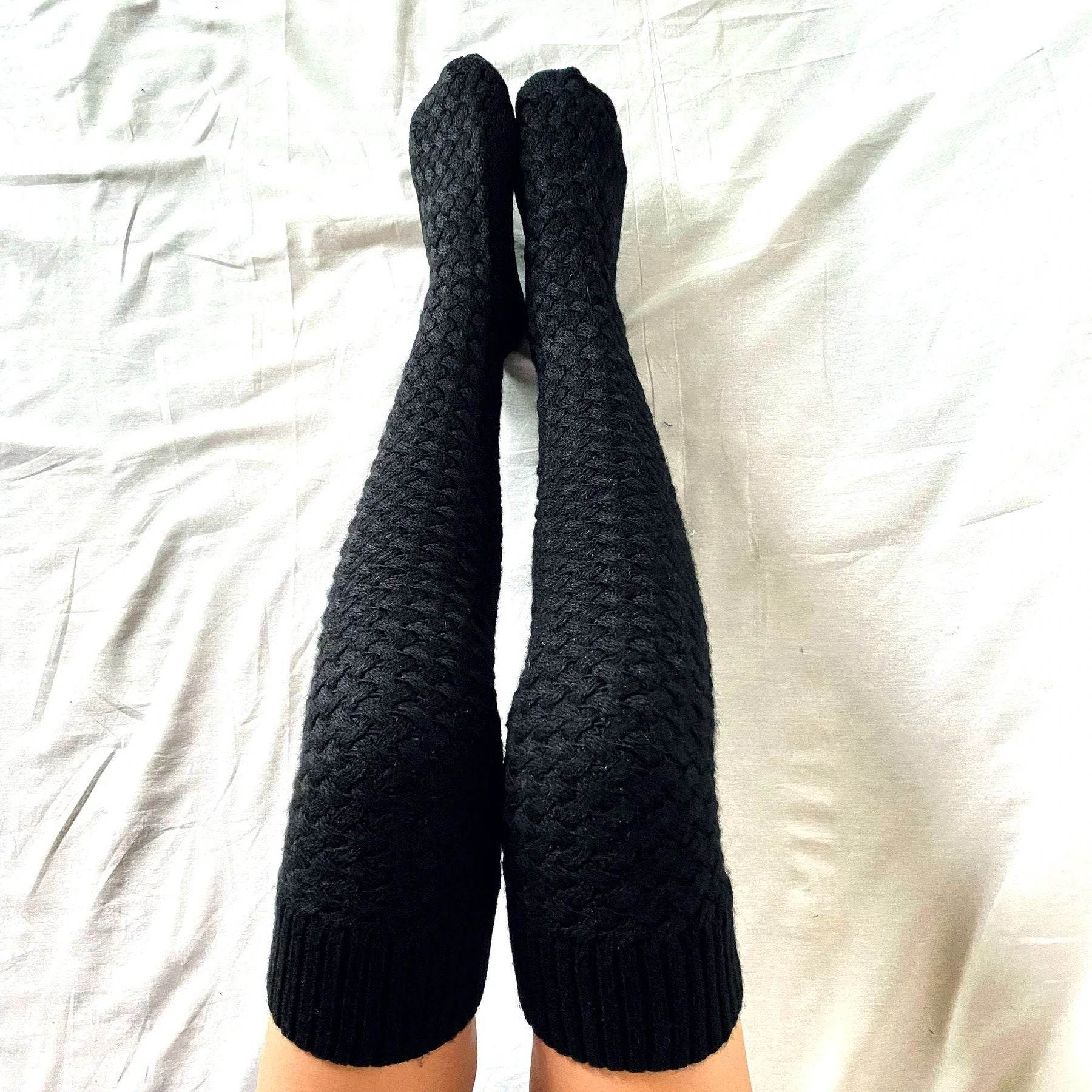 Indoor Home Wool Keep Warm Knee Pads Room Socks - Mubimart