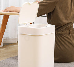 Induction Trash Can Household Smart Simple Trash Can With Lid - Mubimart -  