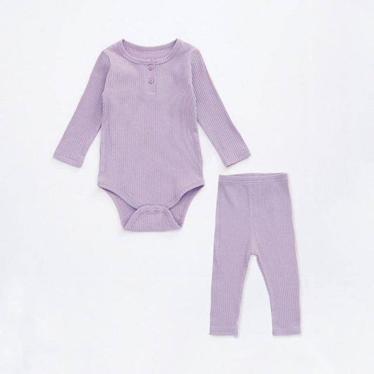 Infant Boy Girl Clothes Set Long Sleeve Baby Bodysuit - Mubimart