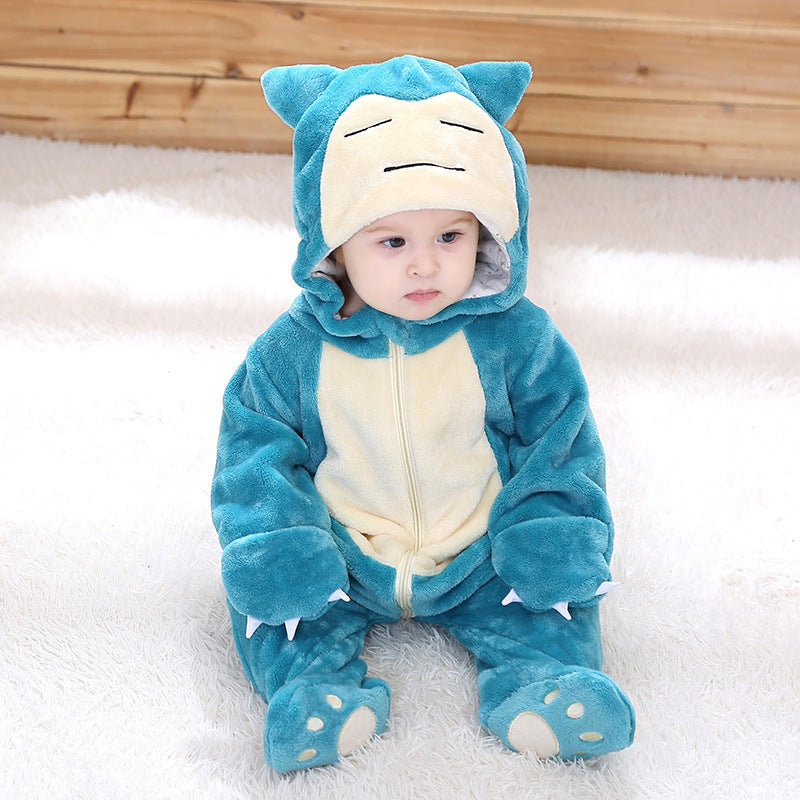 Infant Male And Female Baby 0-3 Years Old Animal Single Layer Jumpsuit Romper - Mubimart -  