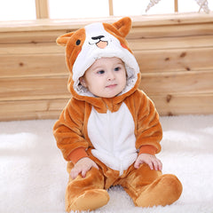 Infant Male And Female Baby 0-3 Years Old Animal Single Layer Jumpsuit Romper - Mubimart -  