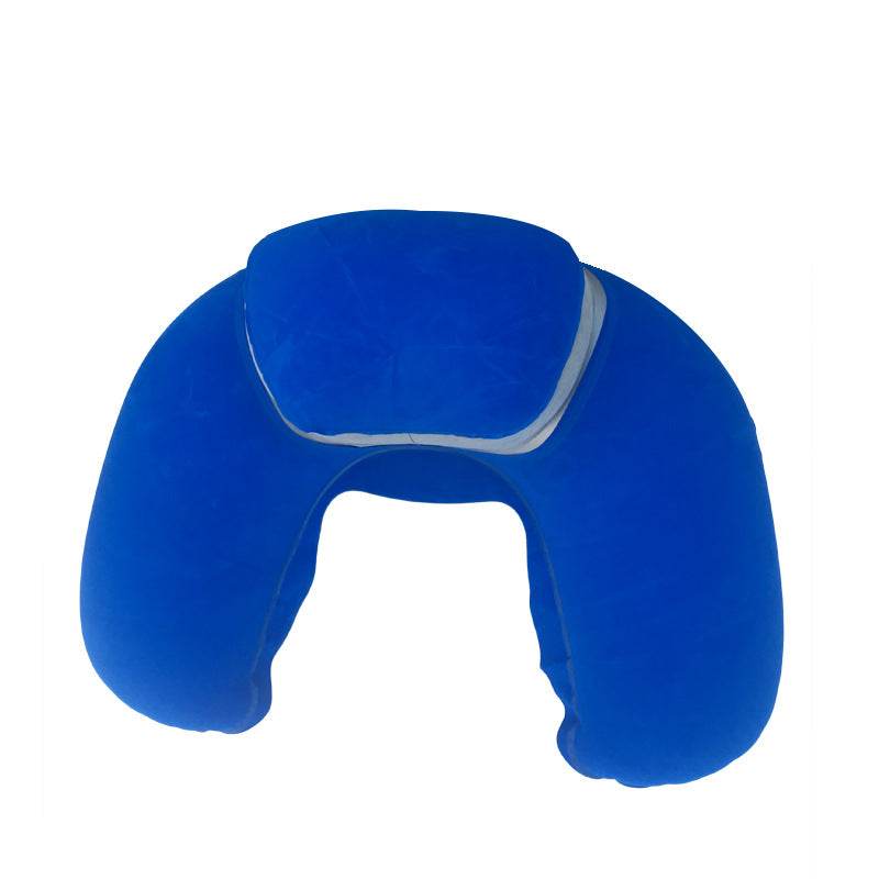 Inflatable Two-in-one Pillow Travel Three Pieces U-shape Pillow Inflatable Pillow Travel Pillow - Mubimart