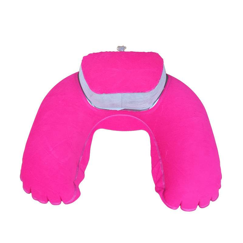 Inflatable Two-in-one Pillow Travel Three Pieces U-shape Pillow Inflatable Pillow Travel Pillow - Mubimart
