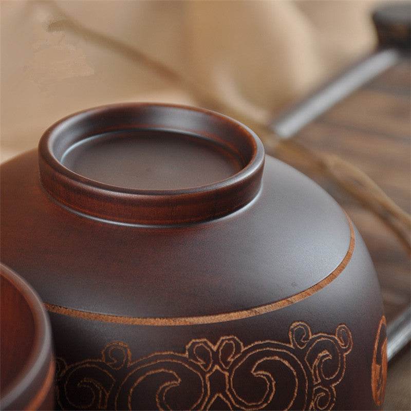 Inner Mongolia Craft Bowl Mongolian Tableware Wooden Bowl - Mubimart