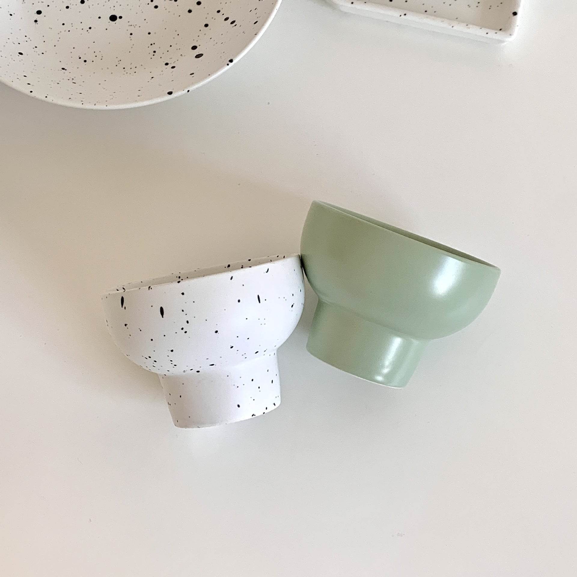 Ins Creative Splashing Ink Ice Cream Cup Tall Bowl - Mubimart
