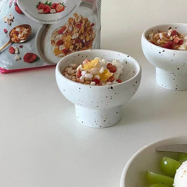 Ins Creative Splashing Ink Ice Cream Cup Tall Bowl - Mubimart