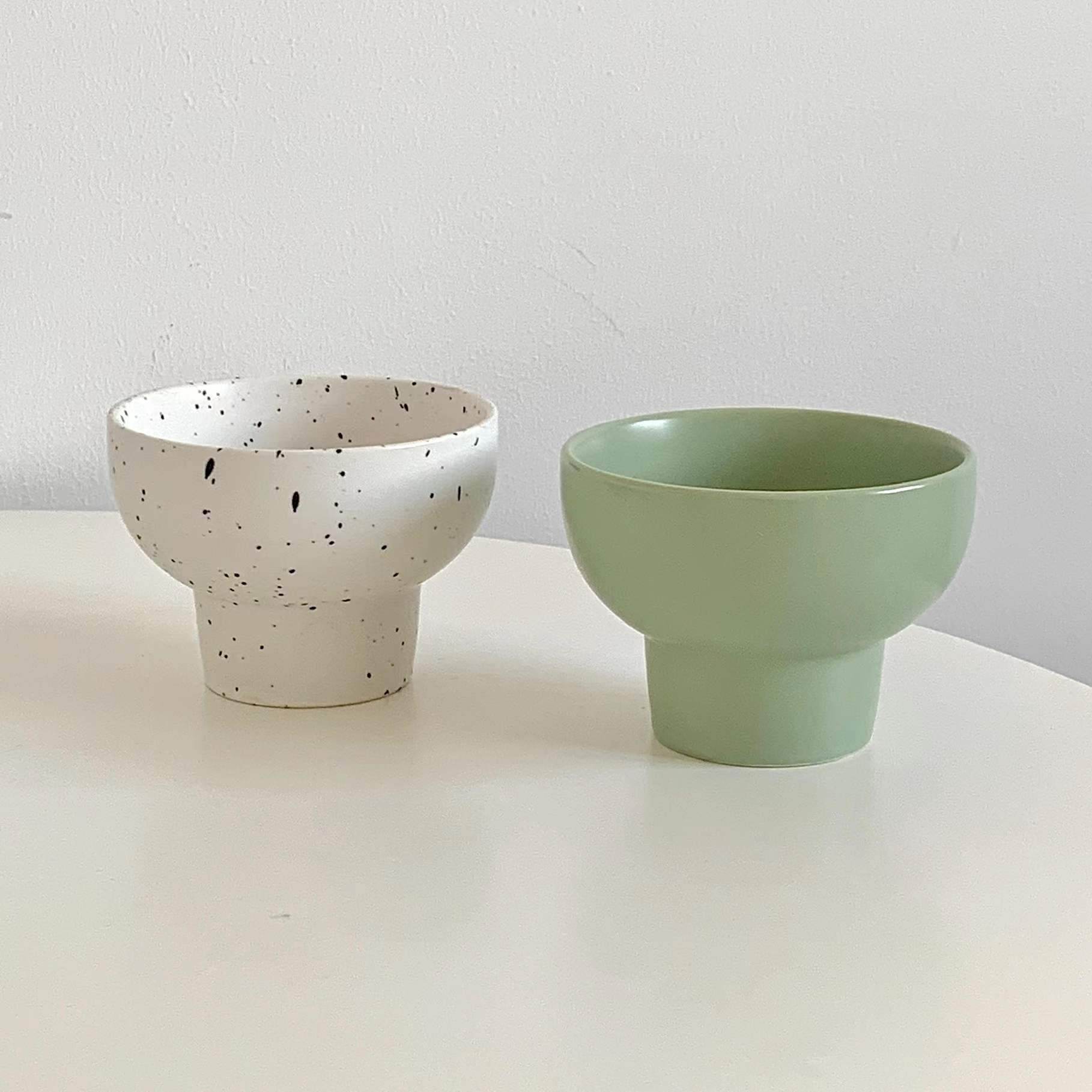 Ins Creative Splashing Ink Ice Cream Cup Tall Bowl - Mubimart