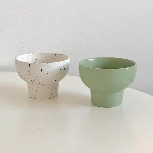 Ins Creative Splashing Ink Ice Cream Cup Tall Bowl - Mubimart
