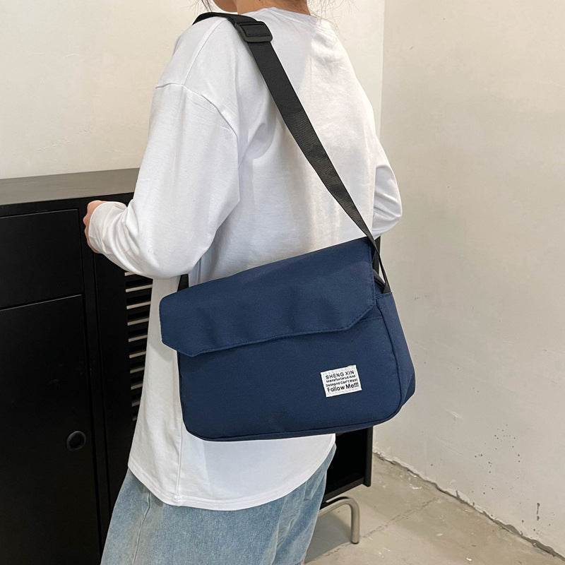Ins Messenger Bags Women Men Crossbody Shoulder Bag Casual Couple Small Flap Bag - Mubimart