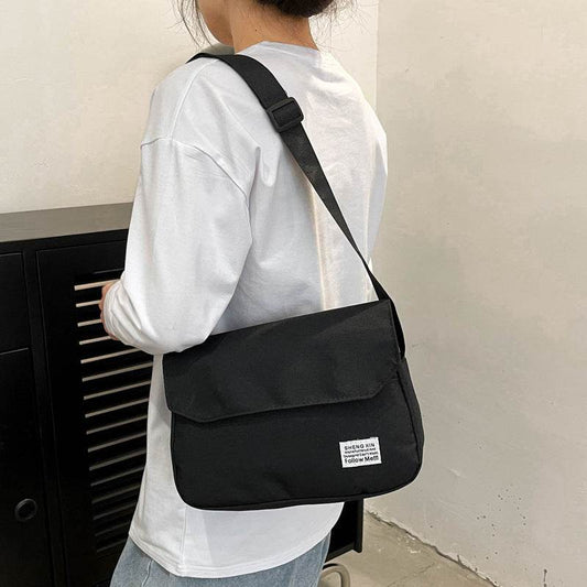 Ins Messenger Bags Women Men Crossbody Shoulder Bag Casual Couple Small Flap Bag - Mubimart