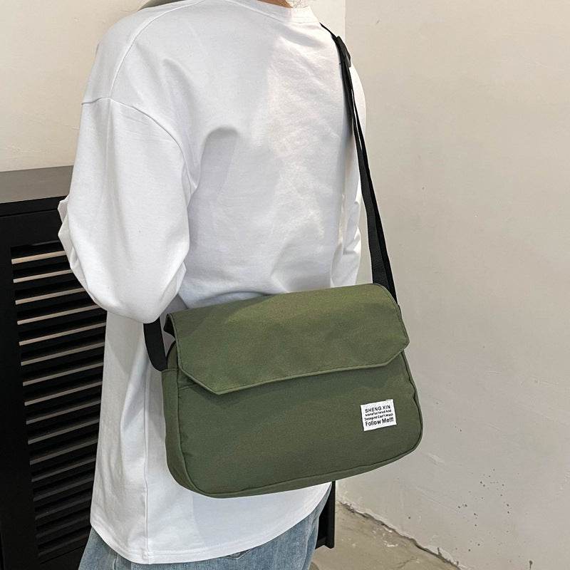 Ins Messenger Bags Women Men Crossbody Shoulder Bag Casual Couple Small Flap Bag - Mubimart
