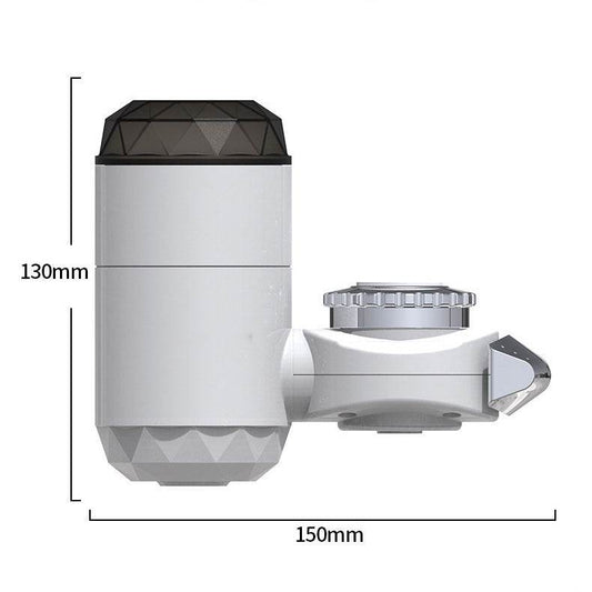 Instant Electric Heating Faucet Water Faucet Electric Hot Water Heater Faucet with LCD Temperature Display Bathroom Kitchen - Mubimart