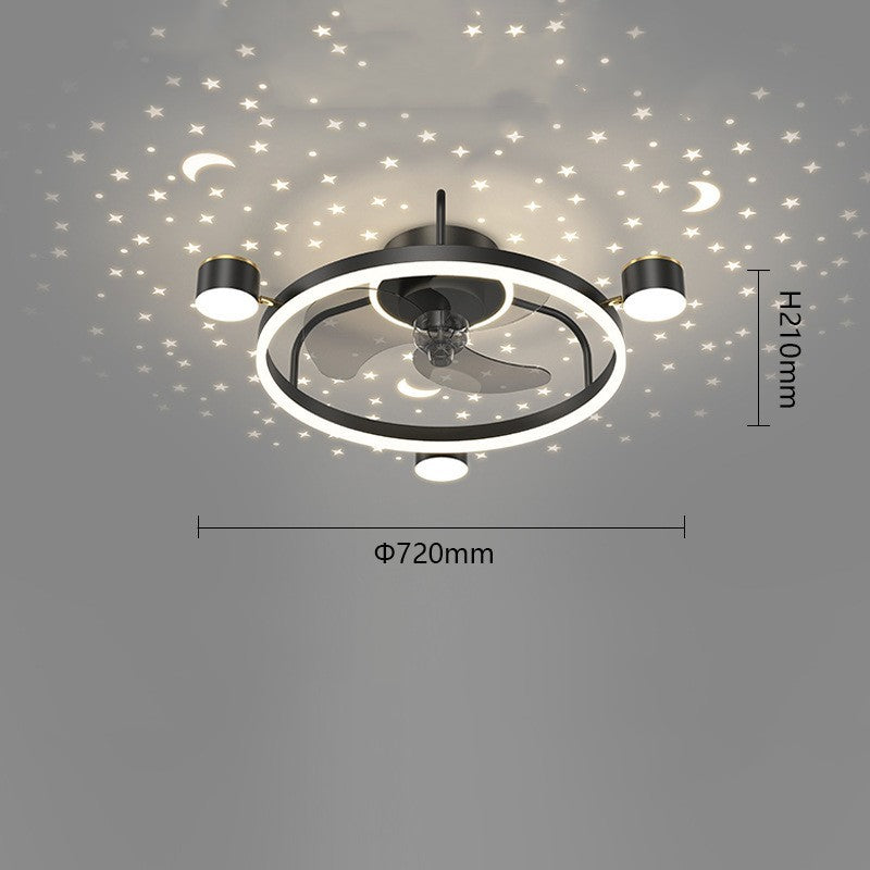 Intelligent Silent Ceiling Fan Lamp - Mubimart -  