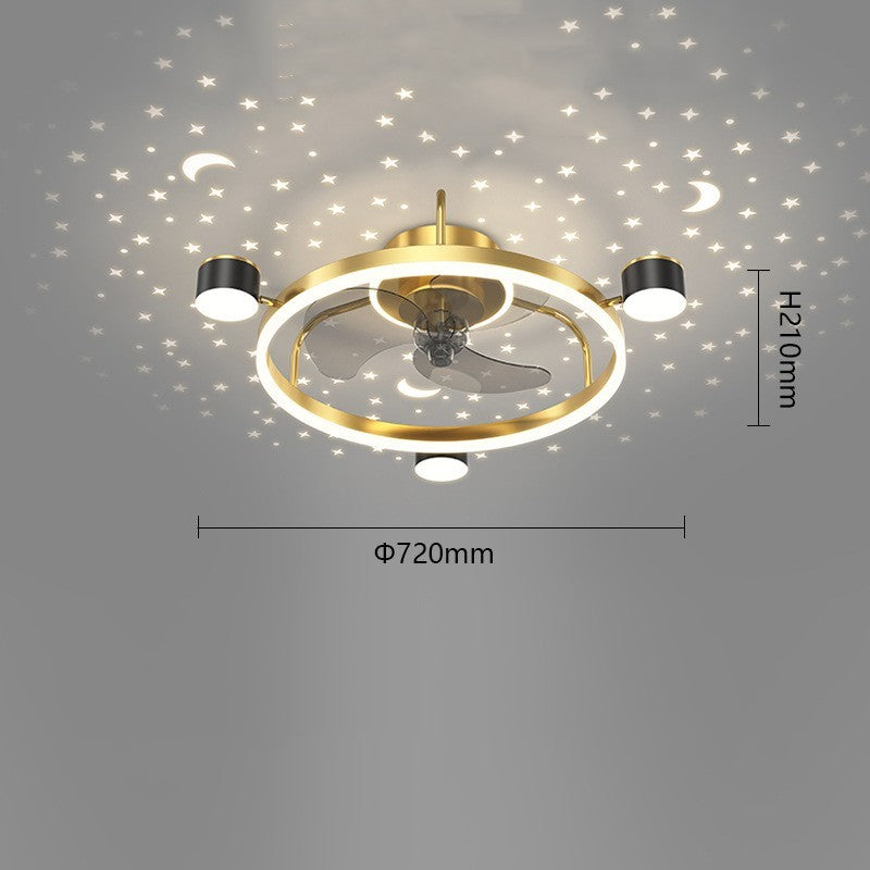 Intelligent Silent Ceiling Fan Lamp - Mubimart -  