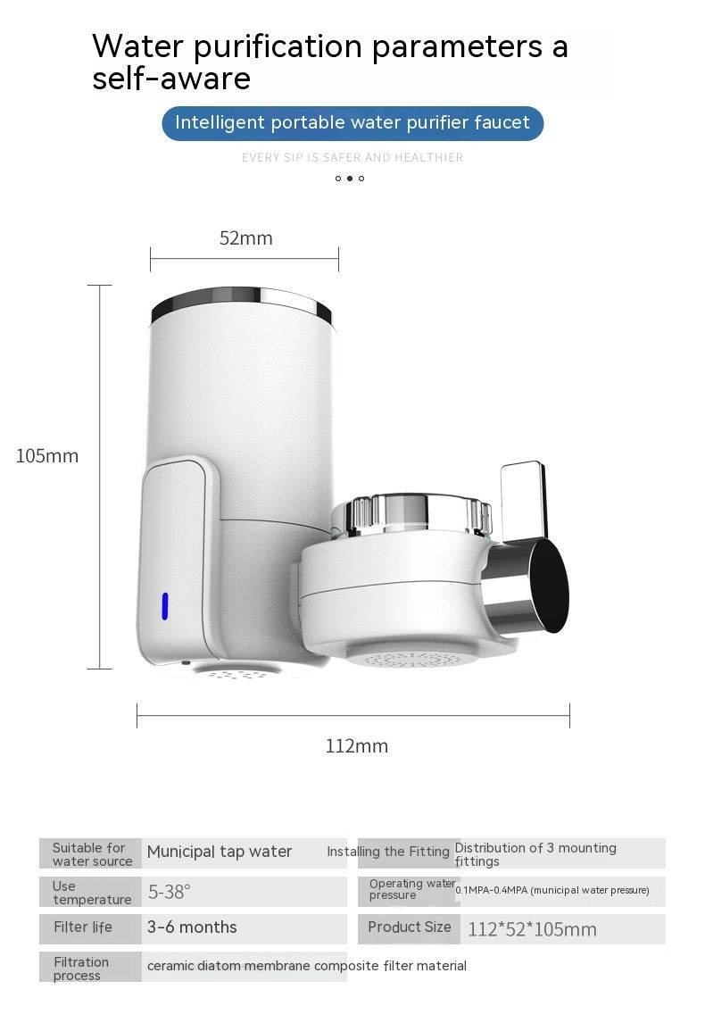 Intelligent Style Faucet Water Purifier Kitchen - Mubimart