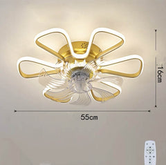 Intelligent Tmall Genie Voice Control Ceiling Fan Light - Mubimart -  