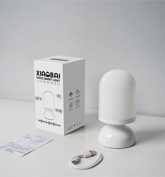 Intelligent Voice-controlled Voice Small Night Light USB Charging Pat Dimming - Mubimart