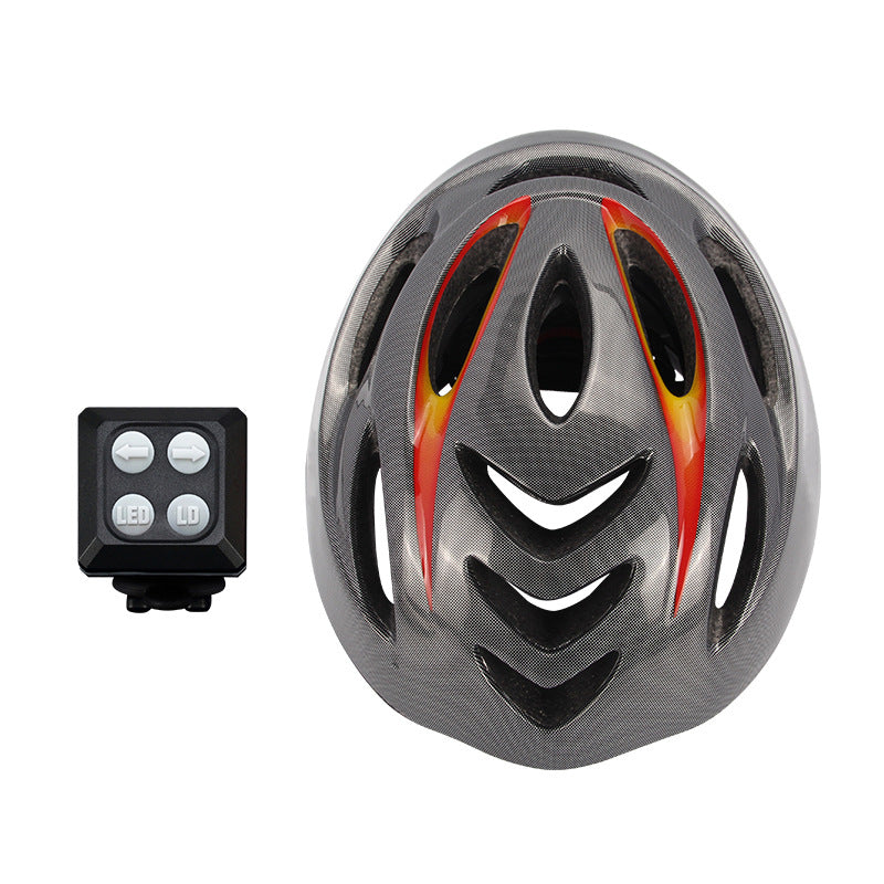 Intelligent steering helmet led bicycle equipment - Mubimart -  