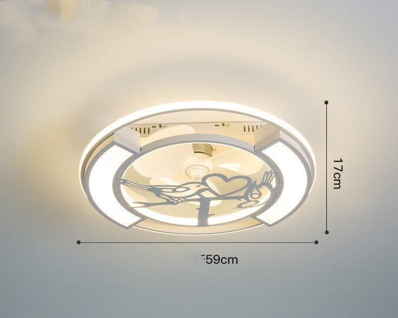 Invisible Electric Fan Lamp Ceiling Lamp - Mubimart -  