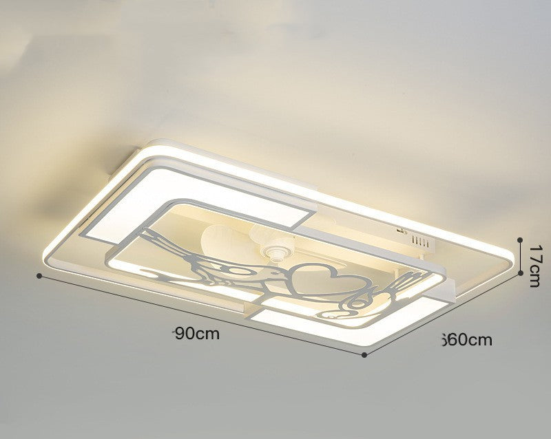 Invisible Electric Fan Lamp Ceiling Lamp - Mubimart -  