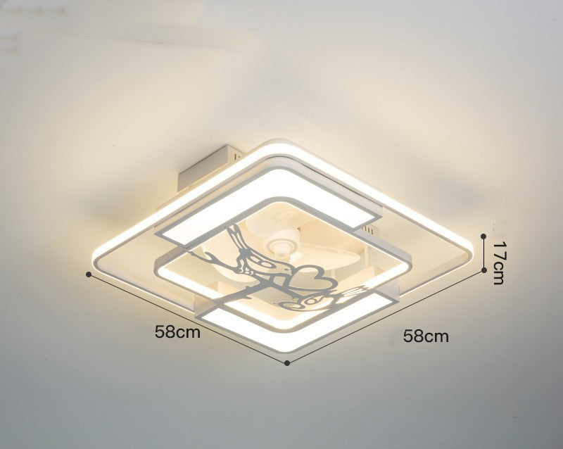 Invisible Electric Fan Lamp Ceiling Lamp - Mubimart -  