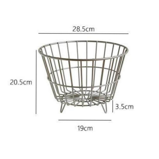 Iron Art Living Room Desktop Snack Sundries Storage Basket - Mubimart