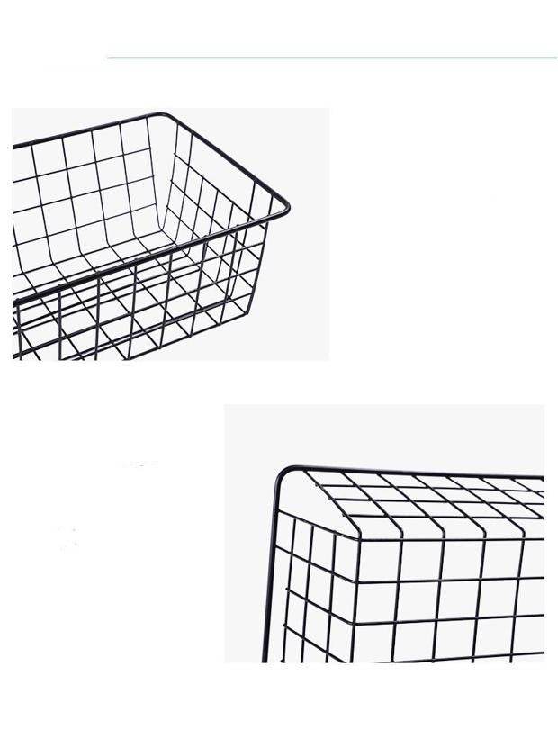Iron Frame Storage Basket Multifunctional Sundries - Mubimart