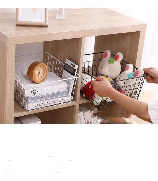 Iron Frame Storage Basket Multifunctional Sundries - Mubimart