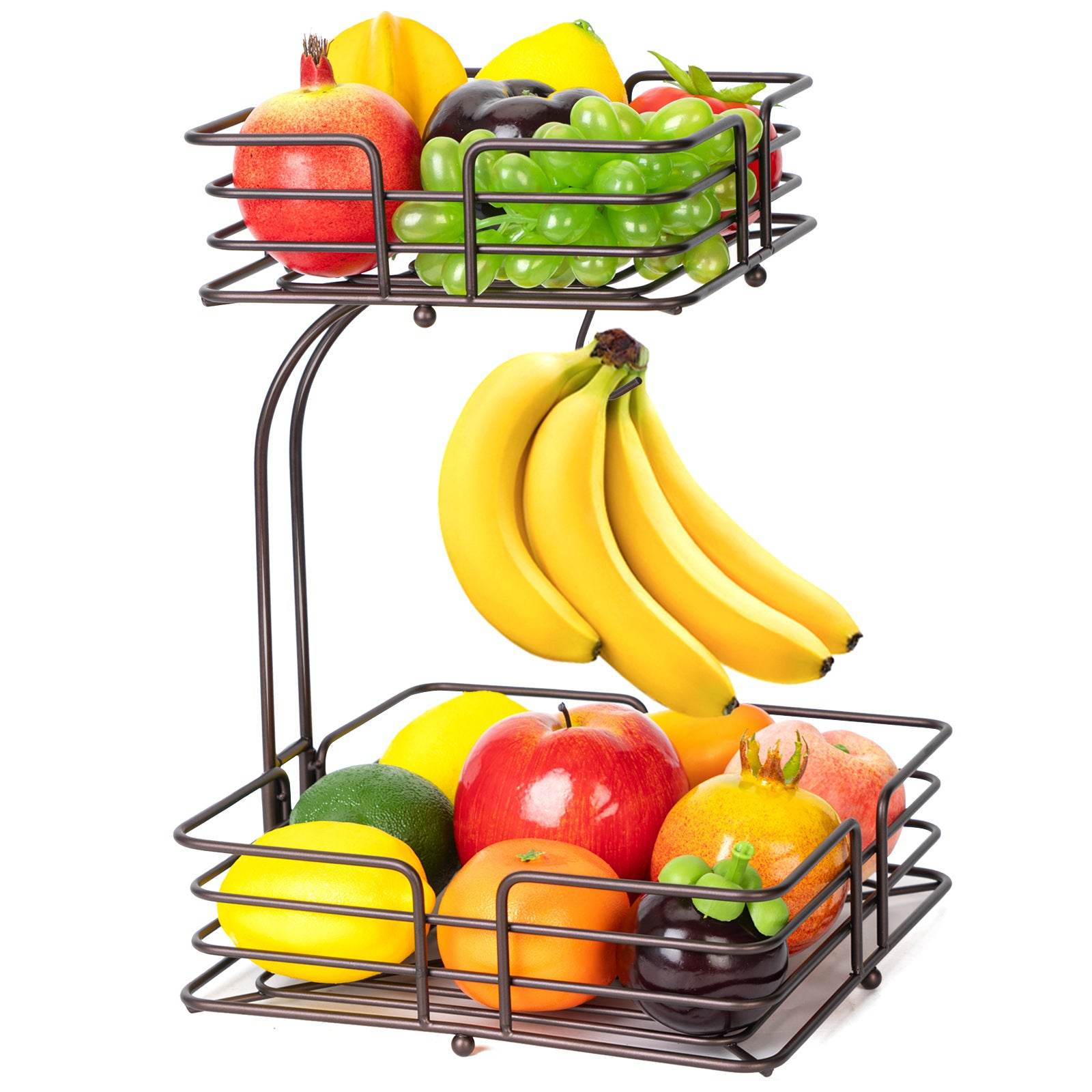 Iron Fruit Basket Kitchen Supplies Storage Convenient Disassembly - Mubimart